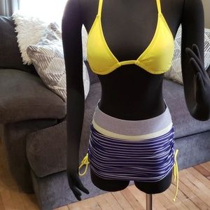 Like New Athleta bikini with mini adjustable skirt